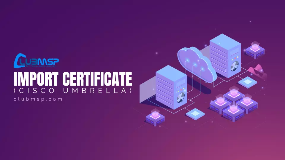 Import Cisco Certificate